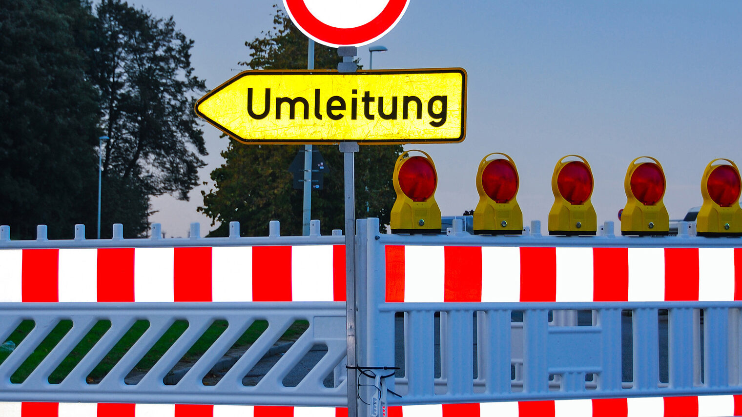 Schild "Umleitung"