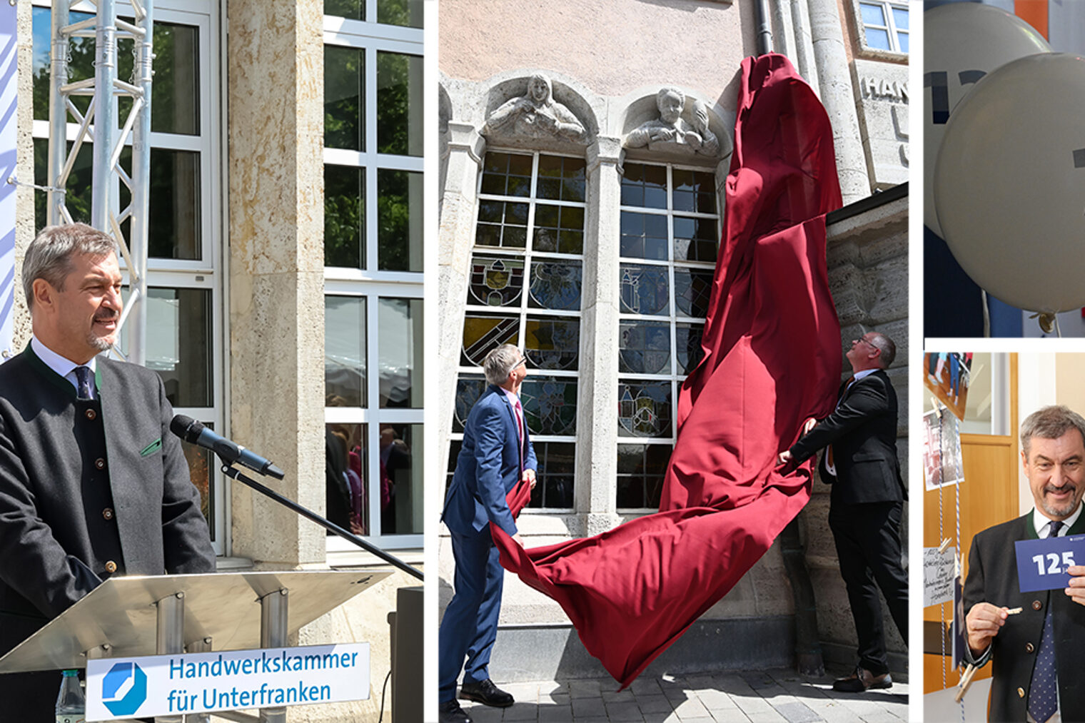 Hoffest 2025 | Handwerkskammer für Unterfranken Collage mit Impressionen des Hoffestes 2025