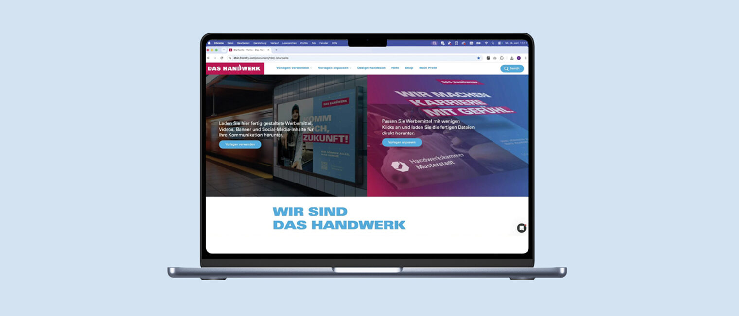 Symbolbild Laptop mit Screenshot Werbeportal