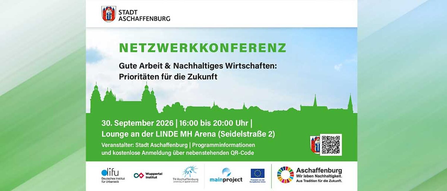 Netzwerkkonferenz Aschaffenburg Veranstaltungsflyer