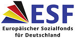 Logo des europäischen Sozialfonds "ESF"